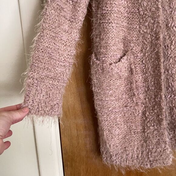 Poof Apparel Fuzzy Cardigan - Picture 2 of 10